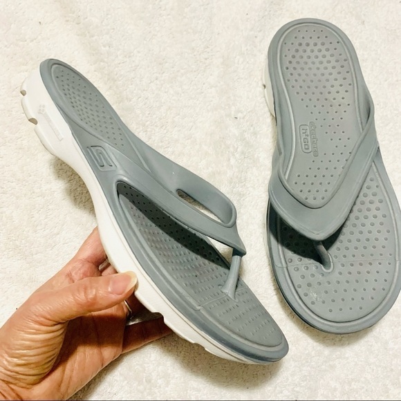 Skechers H2GO Tidal Wave Sandal Light Grey women’s size 10 - Picture 1 of 7